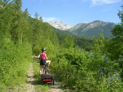 Terry viewing the Elk River.